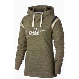 Nike Olive Green Vintage Hoodie